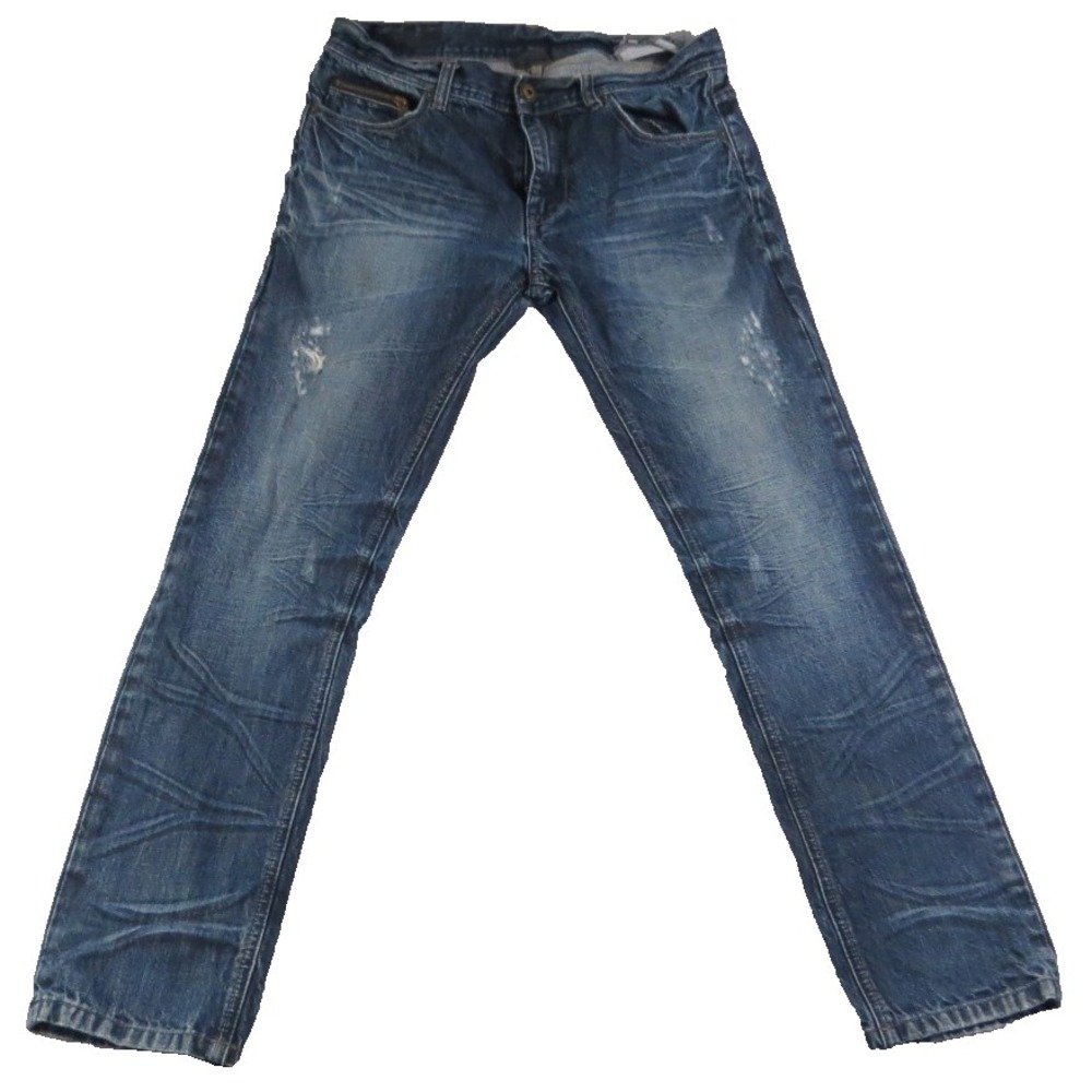 Armani Exchange AX J130 Mens 31 Short Ultra Slim Distressed Denim Blue Jeans EUC